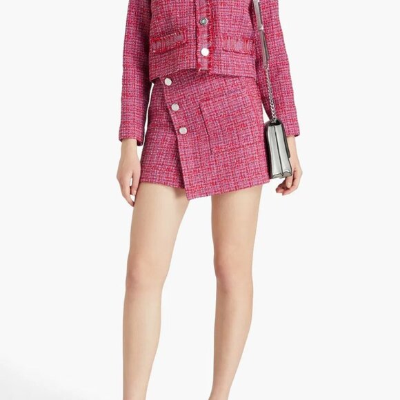 Maje Cropped Frayed Tweed Jacket - Picture 4 of 5